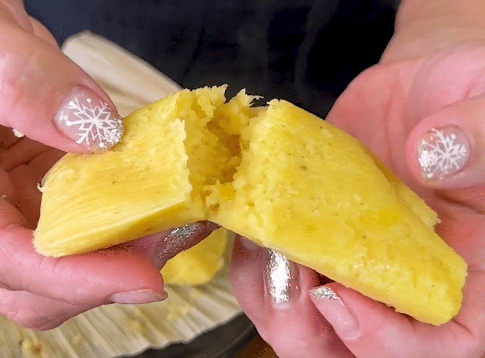 Preparing the Corn Husks and Pineapple Base